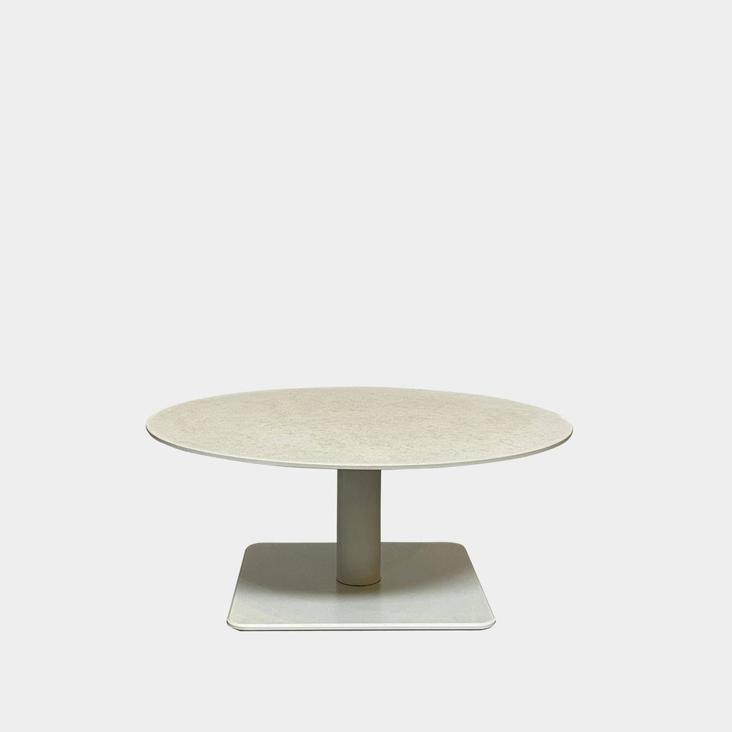 An adjustable-height Paola Lenti Giro Outdoor Side Table for outdoor living, displayed on a white background.
