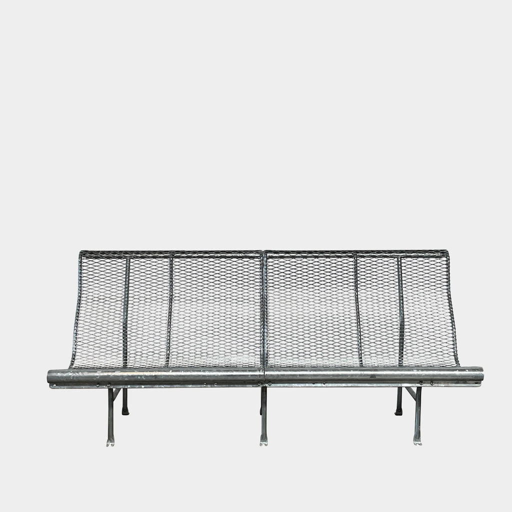 BD Barcelona Catalano Outdoor bench isolated on a white background.