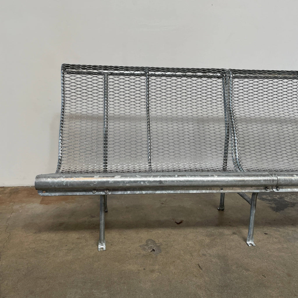 BD Barcelona Catalano Outdoor bench isolated on a white background.