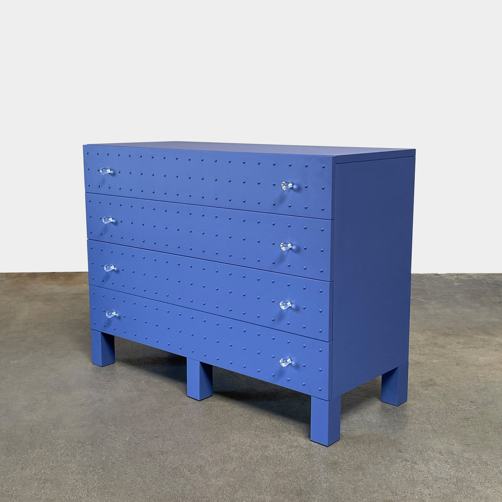 Acerbis Memphis Style Dresser with four drawers against a white background.