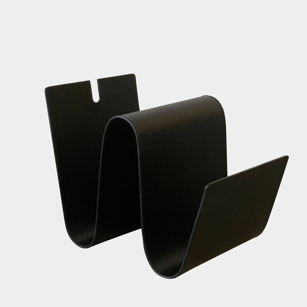 Black Leather Magazine Rack Buy the Black Leather Magazine Rack at up