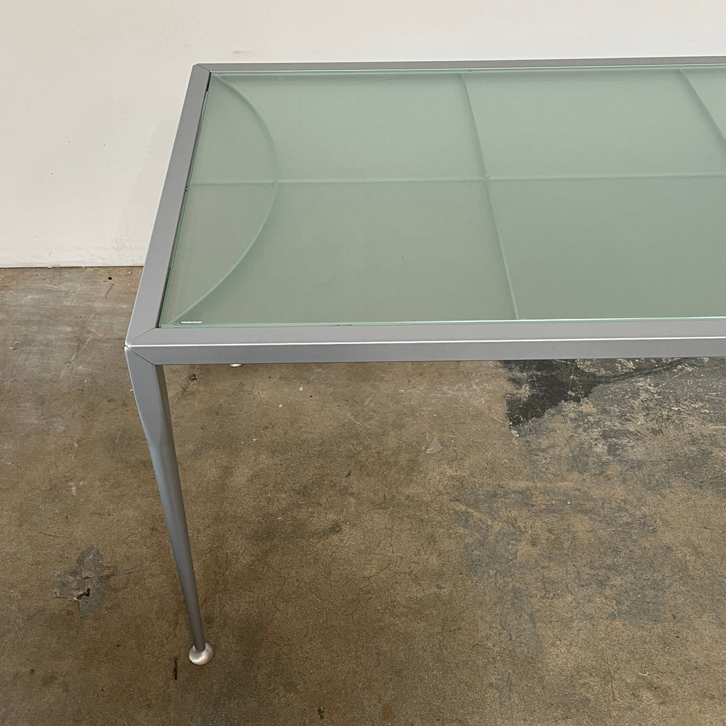 Frosted Glass Table, Dining Tables - Modern Resale