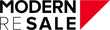 The modern sale logo on a black background.