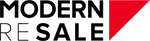 The modern sale logo on a black background.