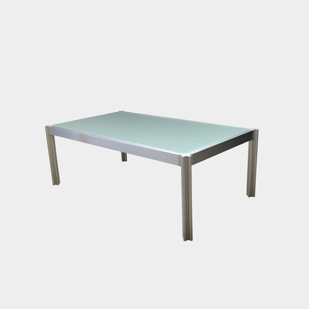 Frosted Glass Coffee Table, Coffee Table - Modern Resale