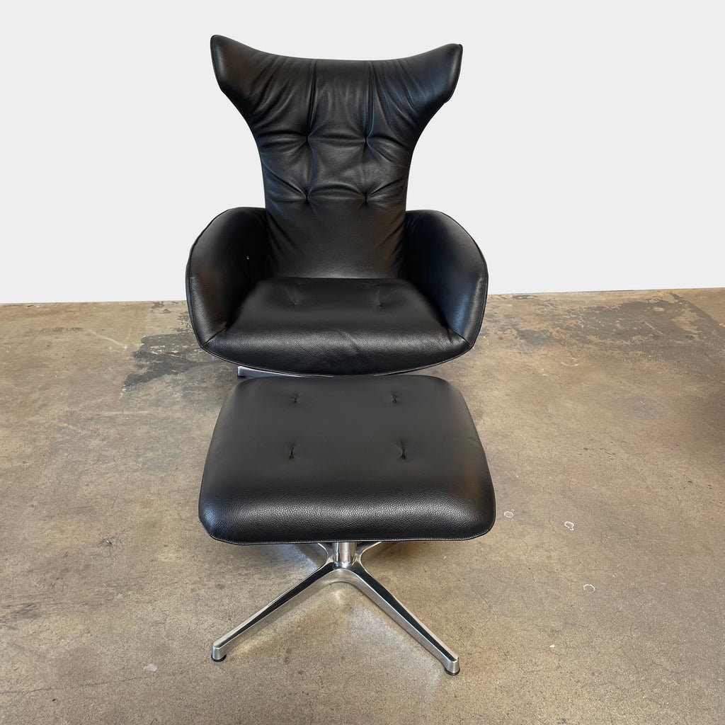 Onsa Armchair & footstool, Chair & Ottoman - Modern Resale
