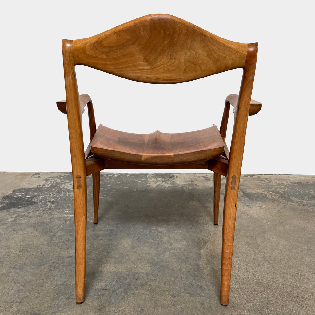 Sculpted Wood Chairs, Dining Chairs - Modern Resale