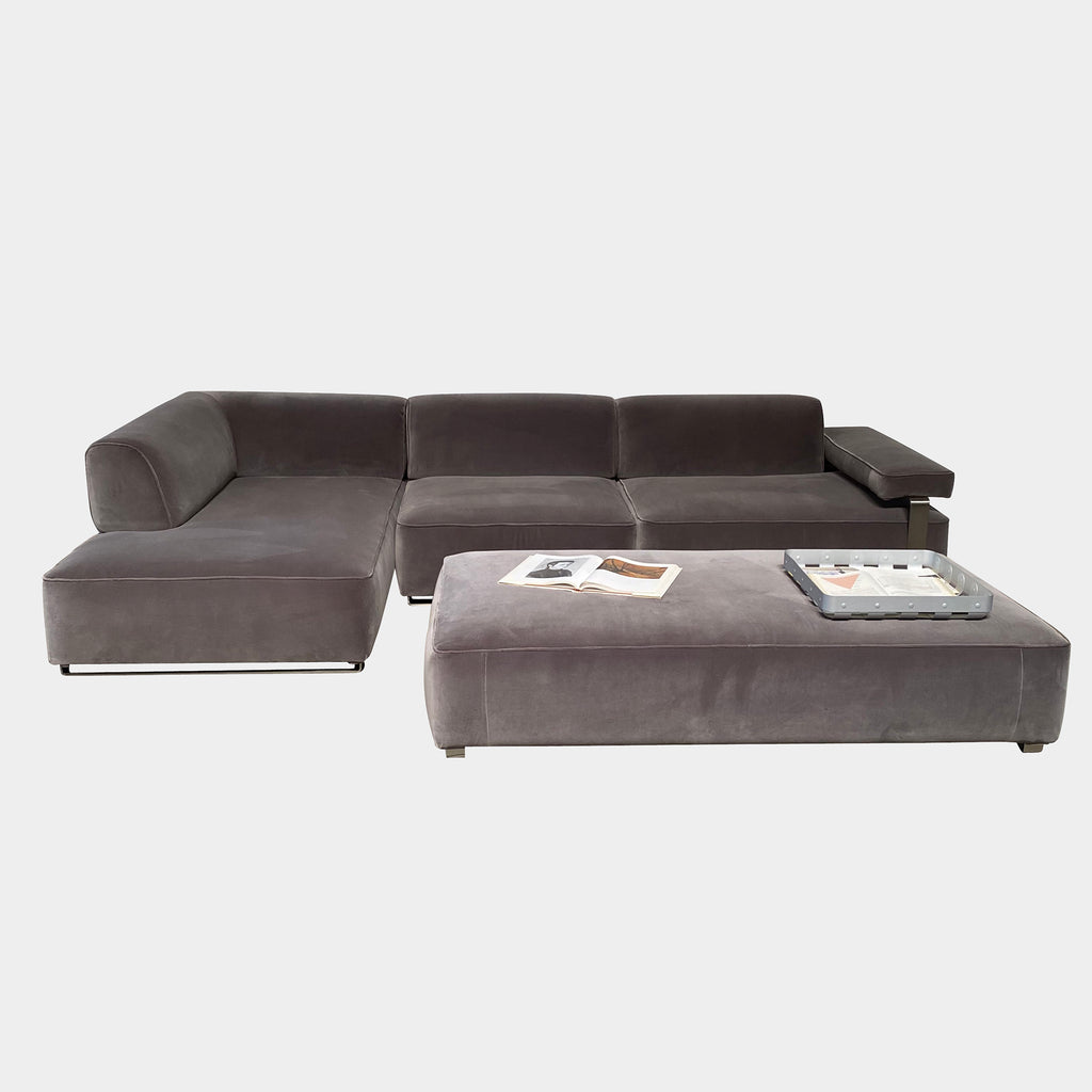 Cannes Left-Chaise Sectional + Ottoman, Sectional - Modern Resale