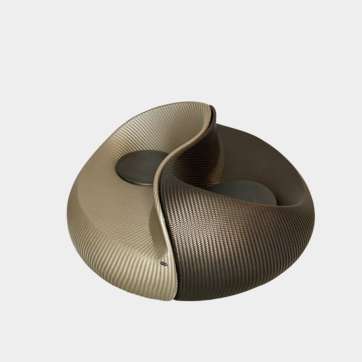 Dedon Yin Yang Outdoor Swivel Sofa LA Consignment Modern Resale