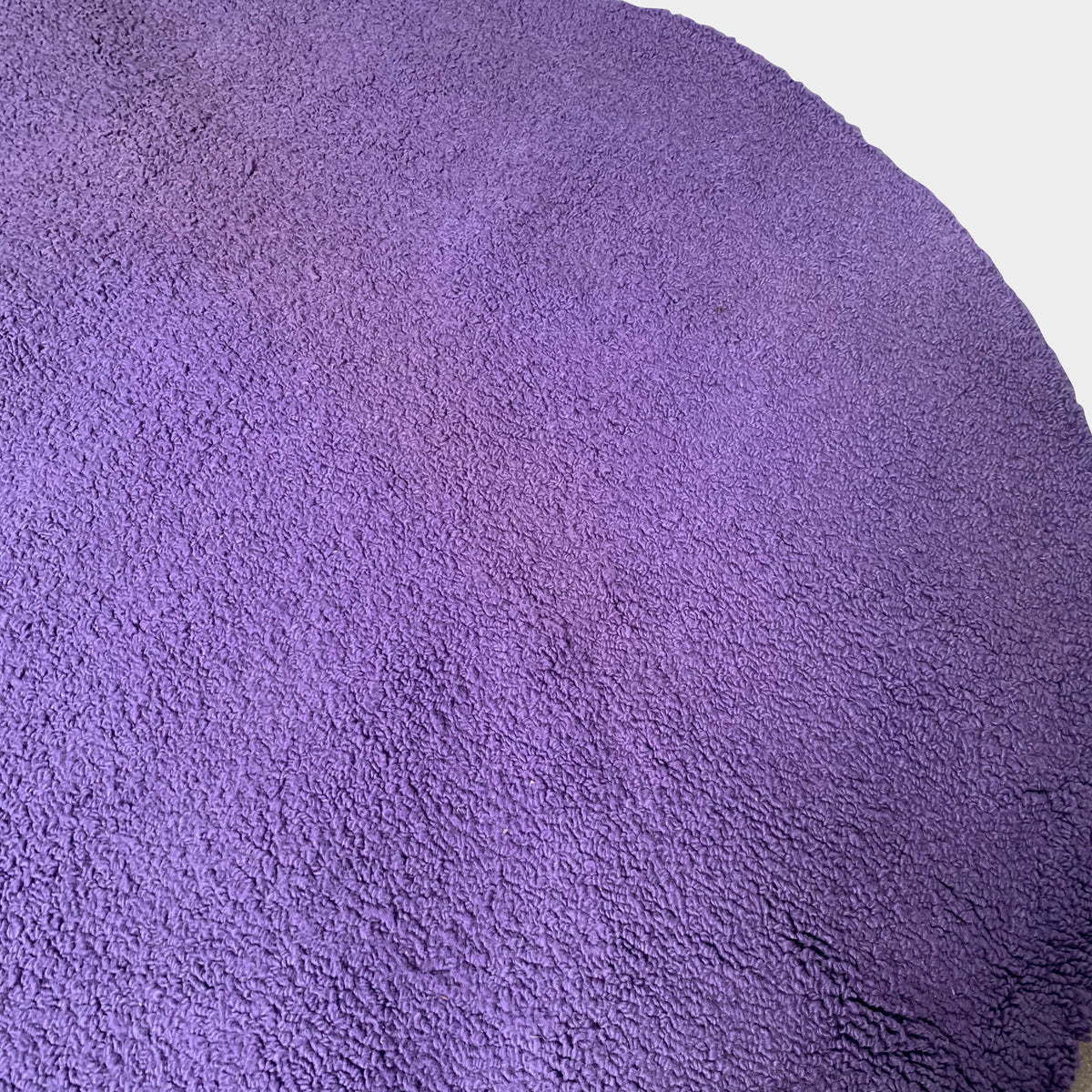Purple Wool Round Rug Modern Resale
