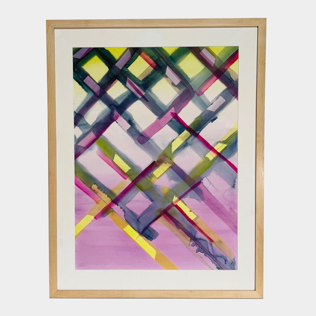 Watercolor: Trellis, Art & Prints - Modern Resale