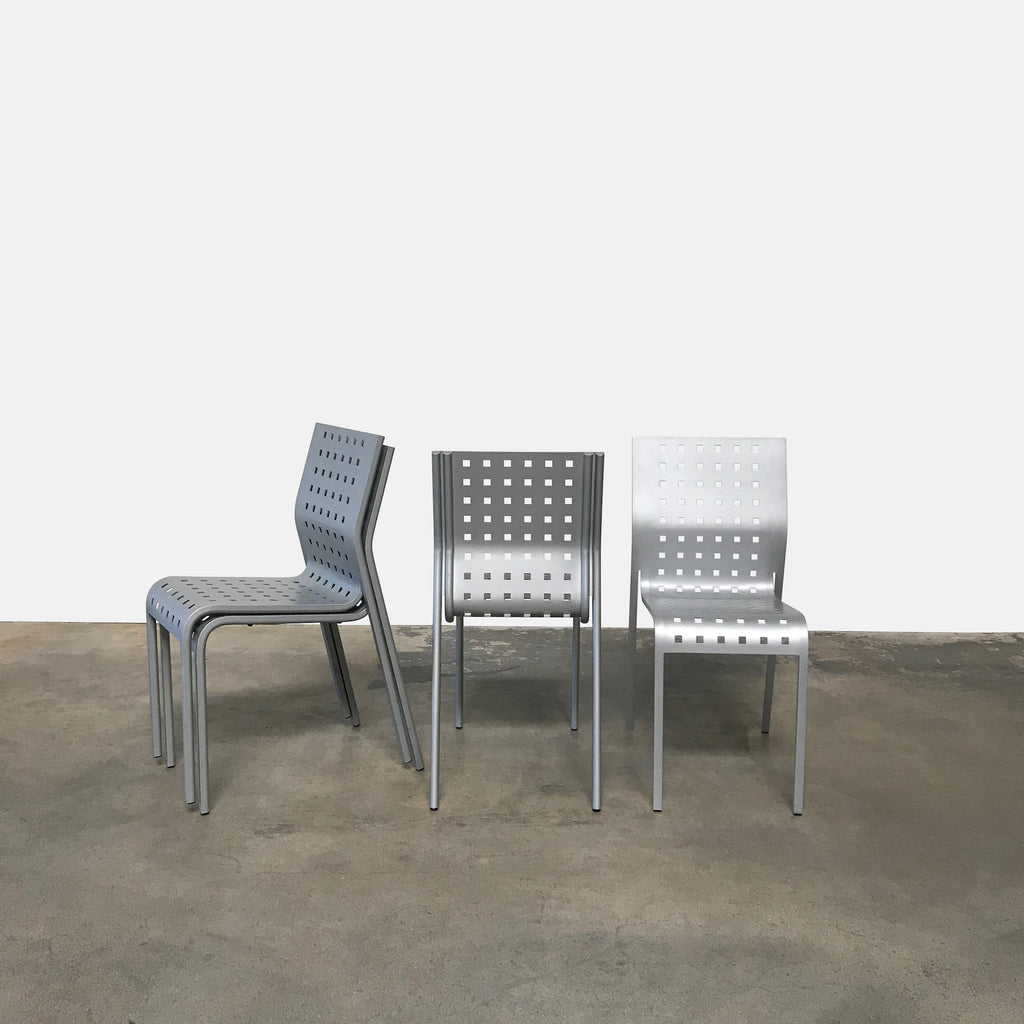 Aluminum Stackable Dining Chairs (set of 4), Dining Chair - Modern Resale