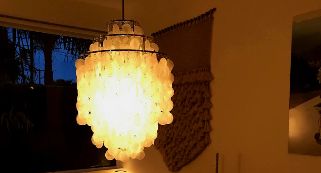 Client Inspiration: Verner Panton Light Pairs with Macrame for a Boho-Chic Interior