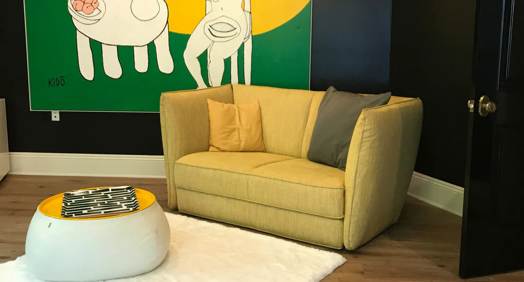 Client Inspiration: Color and Soft Edges Keep a Room in Play