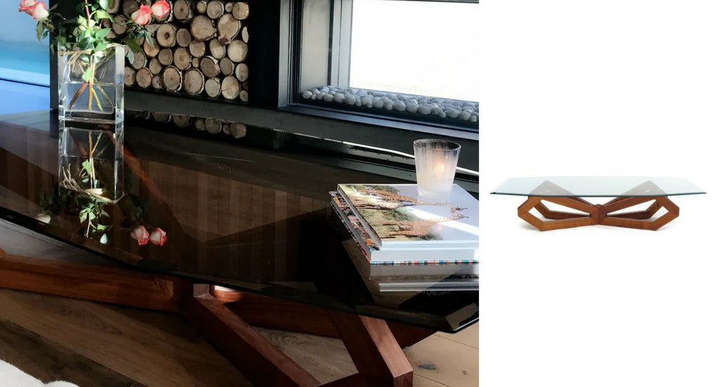 Client Inspiration: Holly Hunt Semiprecious Coffee Table Evokes Smoke, Wood and Fire