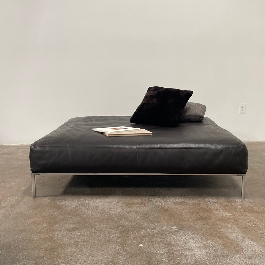 Poggiapiedi Ottoman KLEDI Colore Antracite - Design Moderno E Comfortevole Per Soggiorno - Foto 10