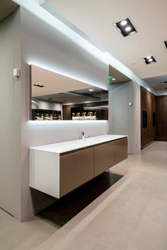 Gamma Vanity Bathroom Storage & Mirror, Cabinets - Modern Resale