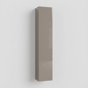 Tall, narrow, rectangular B&B Italia PAB Hanging Cabinet in a glossy taupe finish, perfect for contemporary storage.