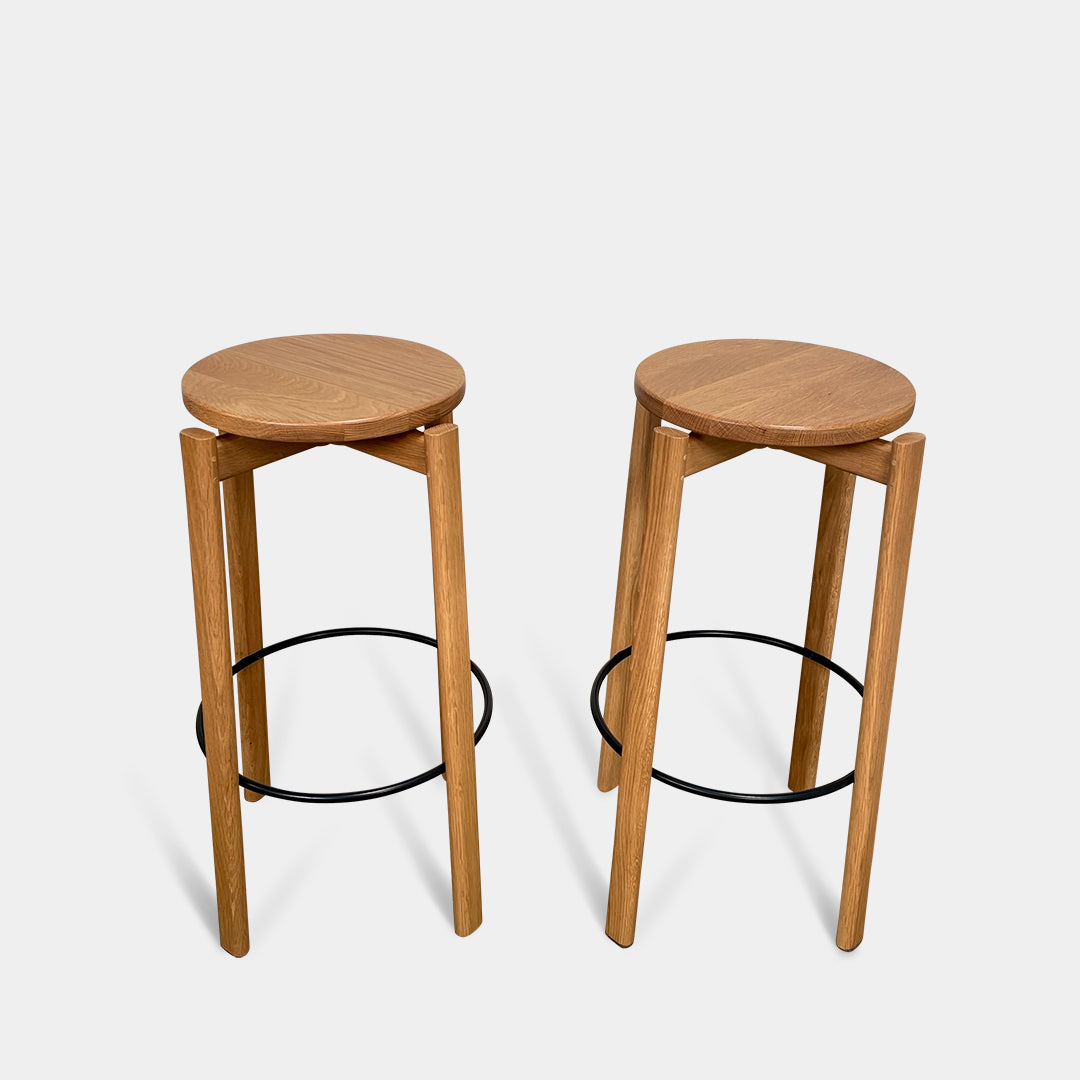 【モコ 】BACCHUS STOOL Cassina Ivory Leather Cab 410 Bar Stool by Mario Bellini