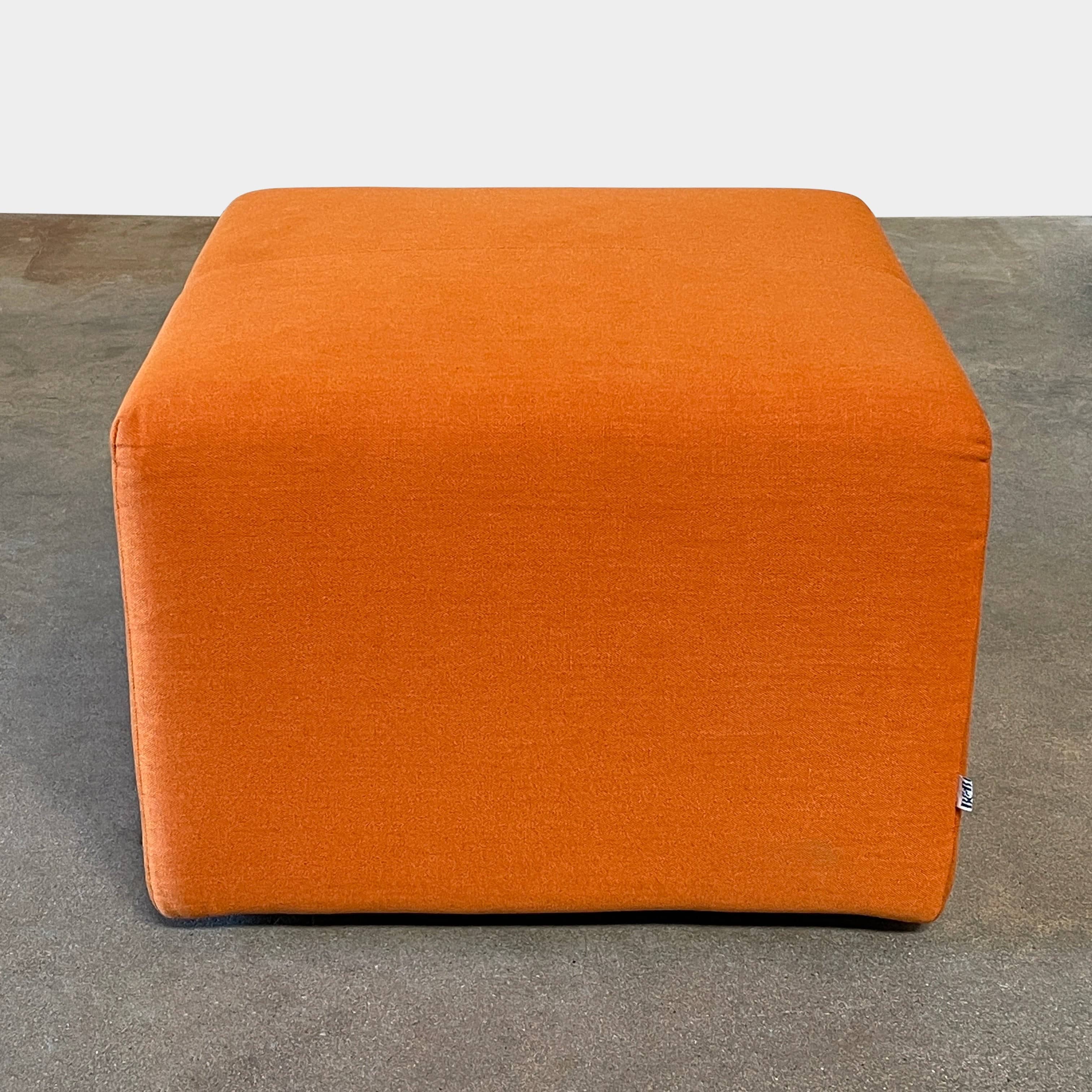 A small B&B Italia P60 ottoman on a white background.