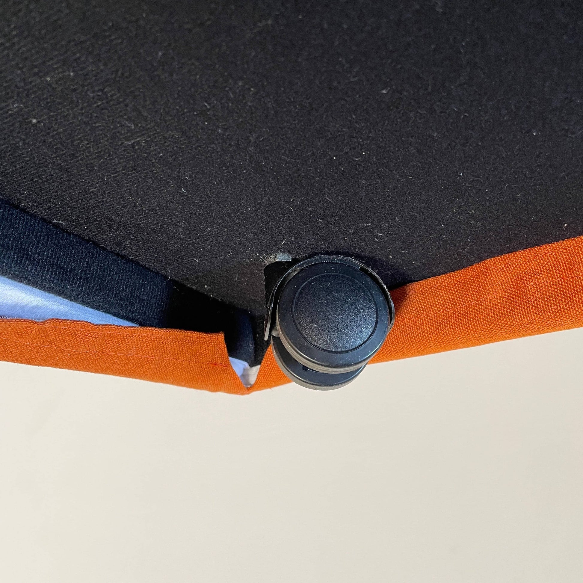 A small B&B Italia P60 ottoman on a white background.