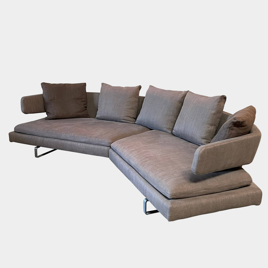 A B&B Italia Arne Sofa with two pillows on it.
