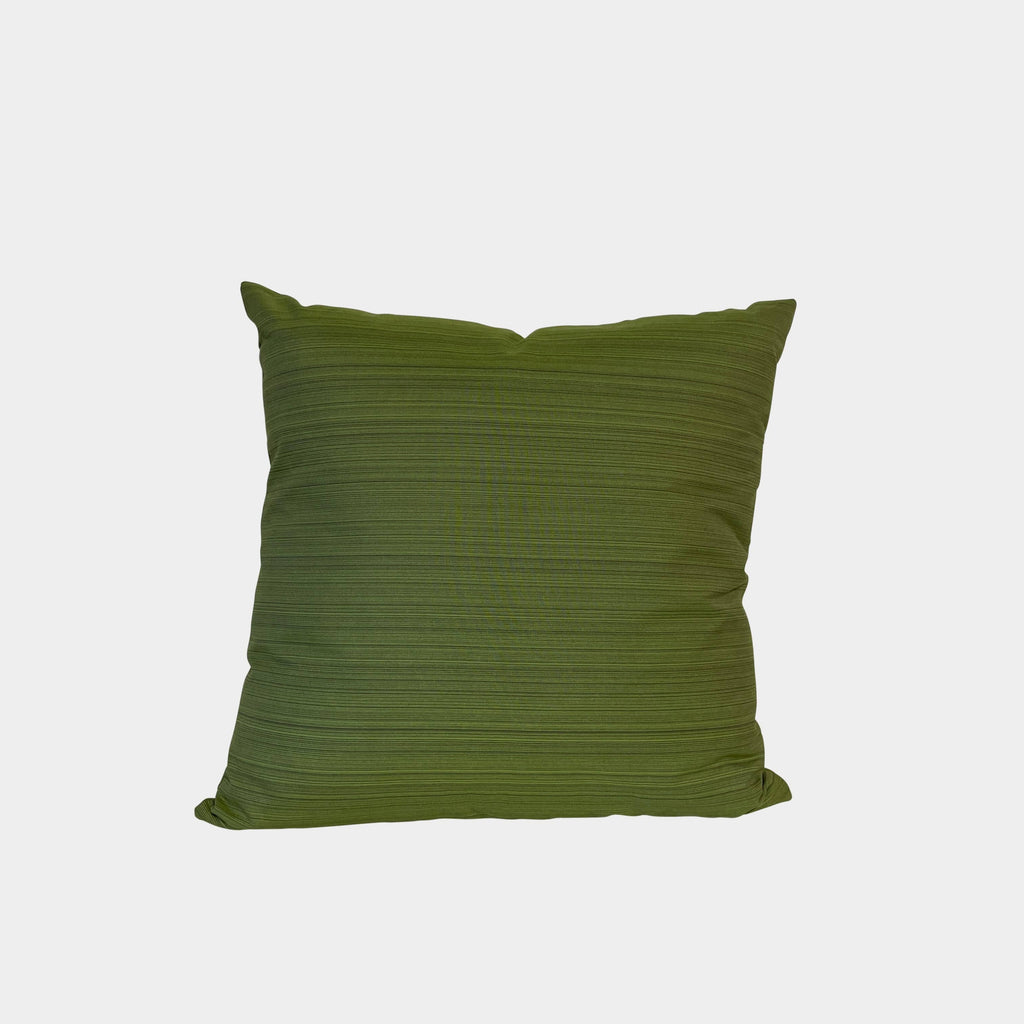 A set of 2 Dedon Green Outdoor Cushions by Dedon resting on a white background.