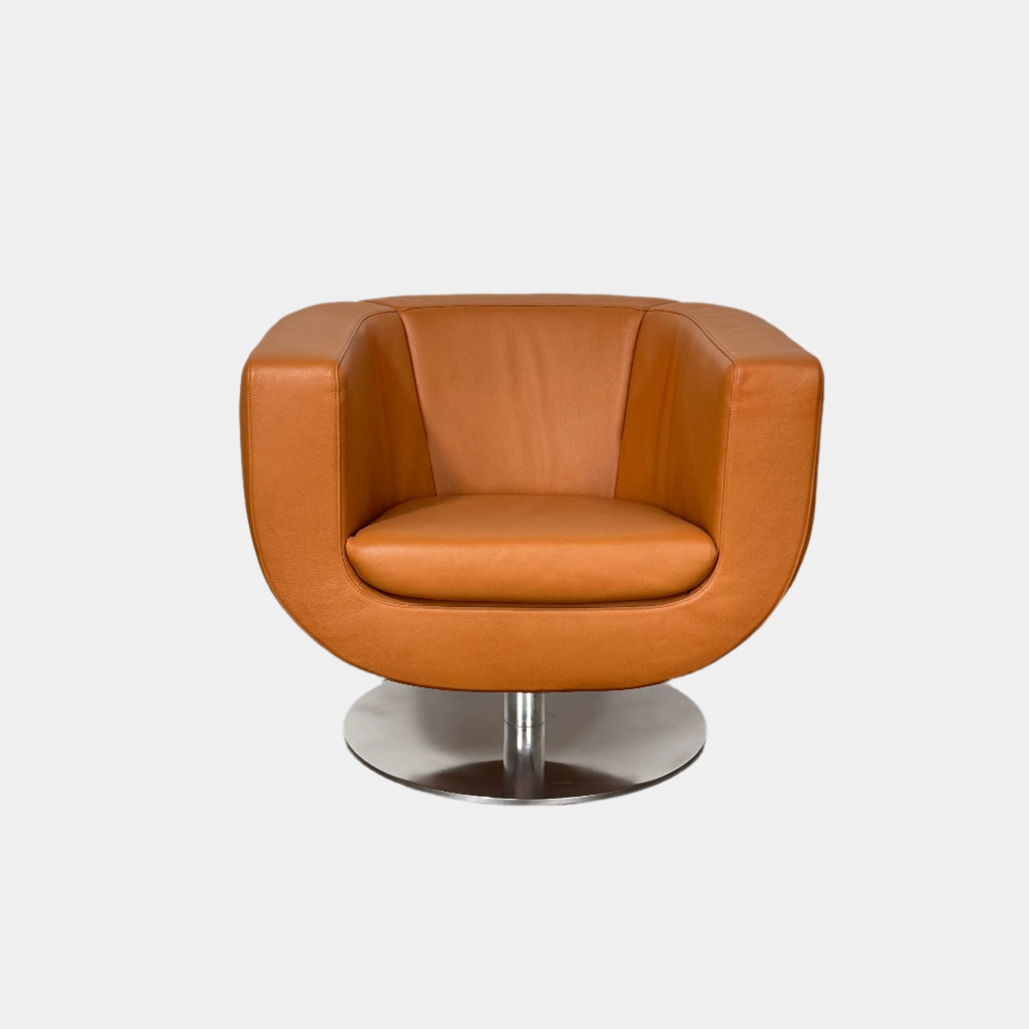 B&B Italia Tulip Swivel Armchair Modern Resale Leather Swivel