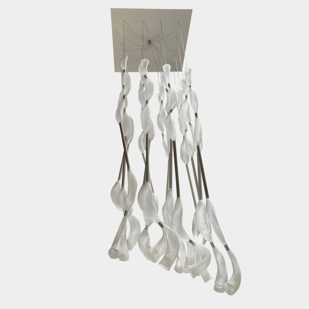 A modern Ligne Roset Jellyfish Ceiling Light in the shape of a chandelier.