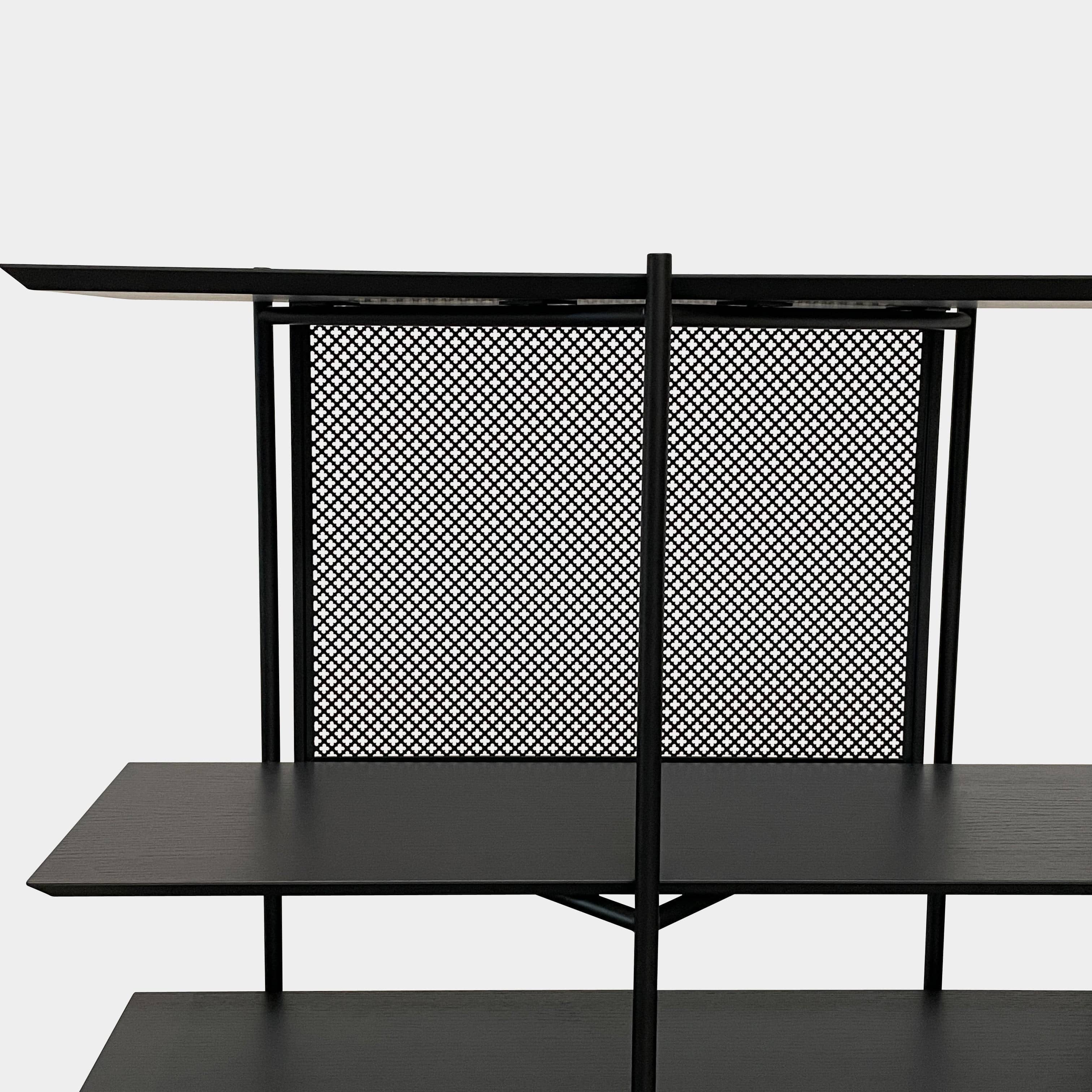 A Ligne Roset Clyde Bookcase with a mesh back.