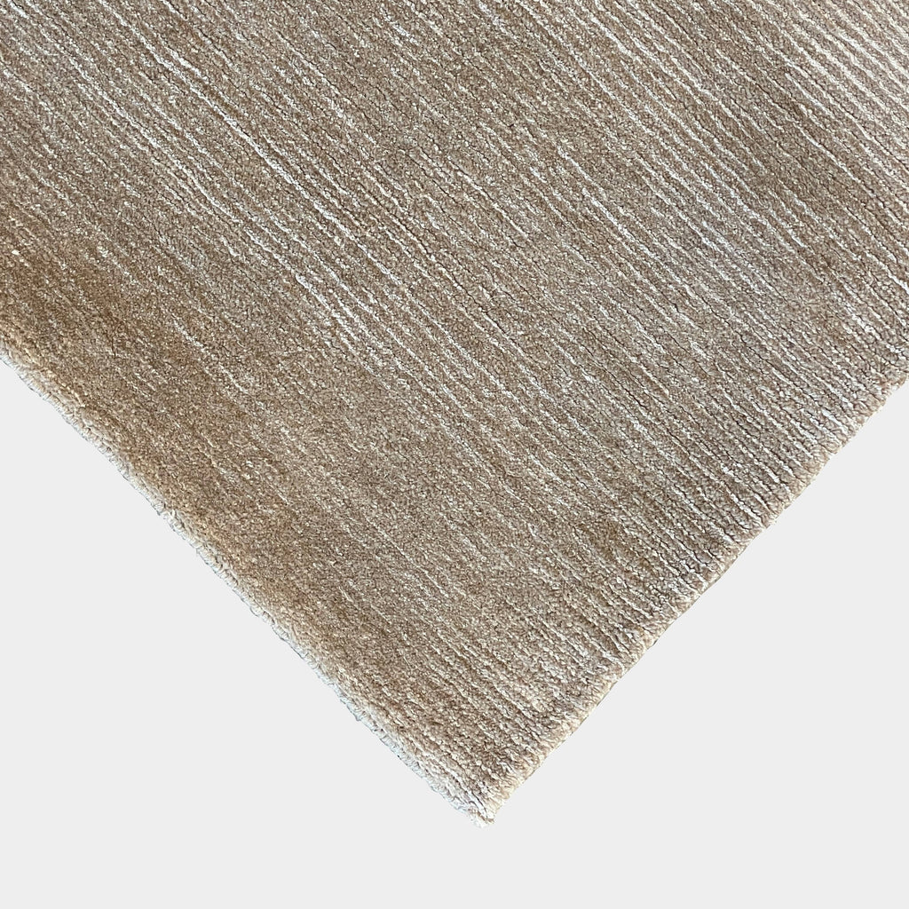 A Delinear Pinstripe 8'X10' rug on a white background with a retail value and return policy.