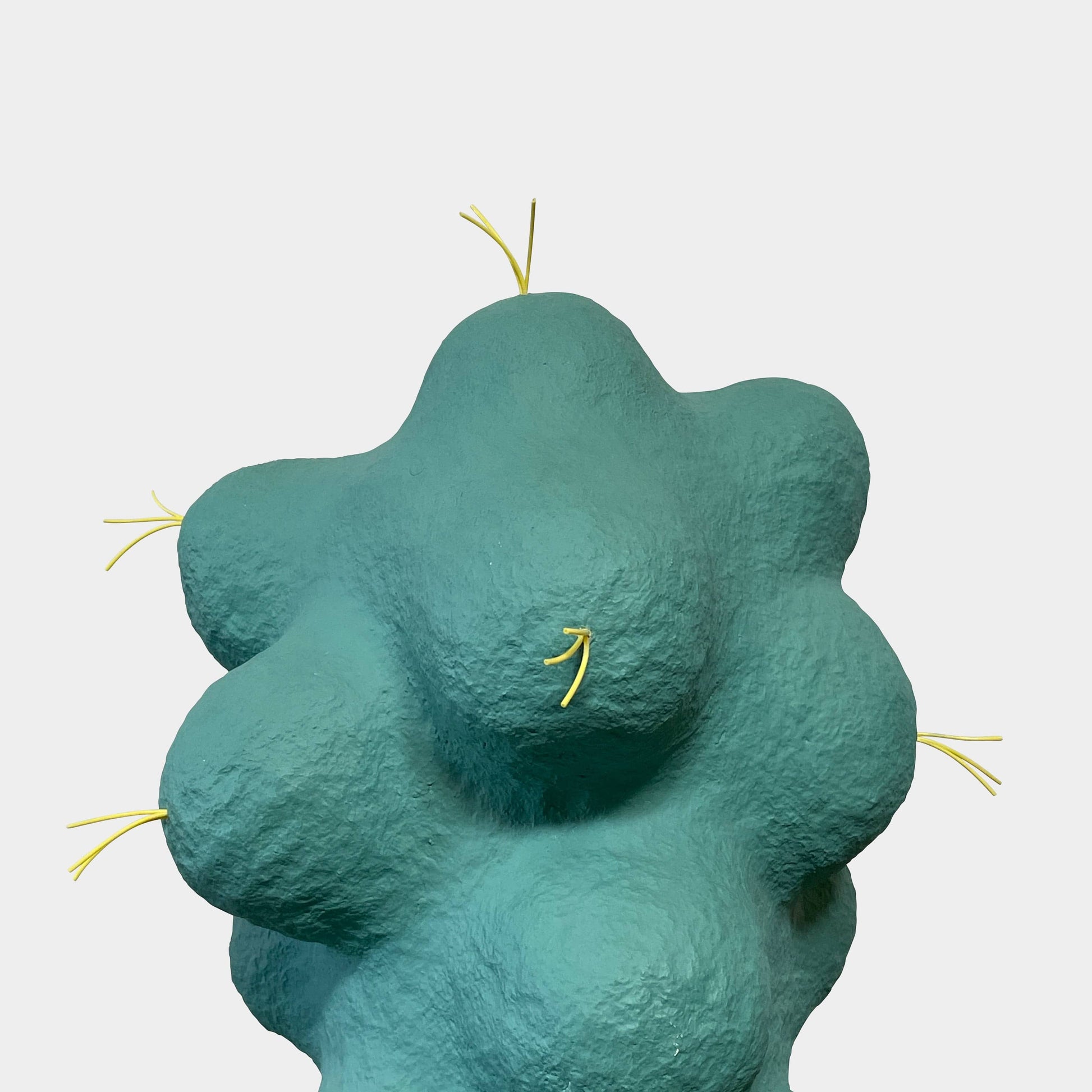 A 3d model of a blue Sculpture: Cloud Tree in Lunar Tide cactus on a white background by CHIAOZZA.