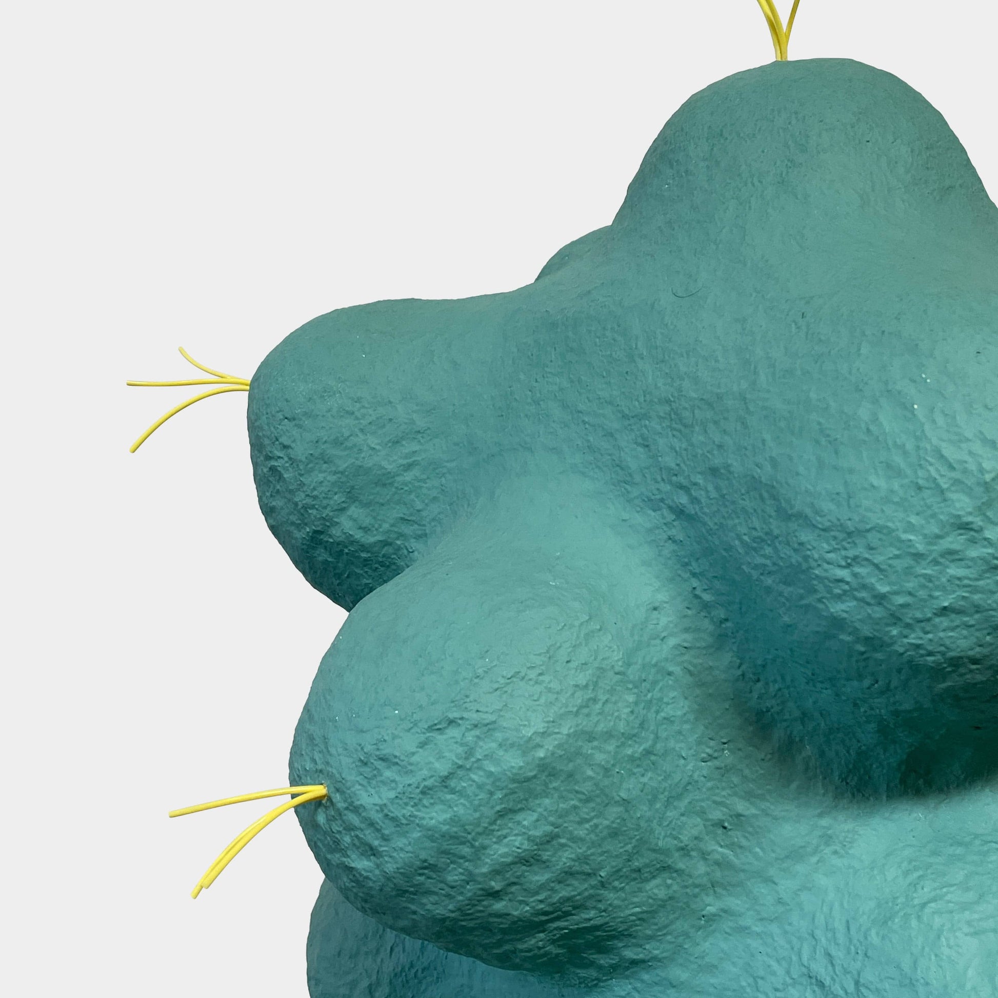 A 3d model of a blue Sculpture: Cloud Tree in Lunar Tide cactus on a white background by CHIAOZZA.