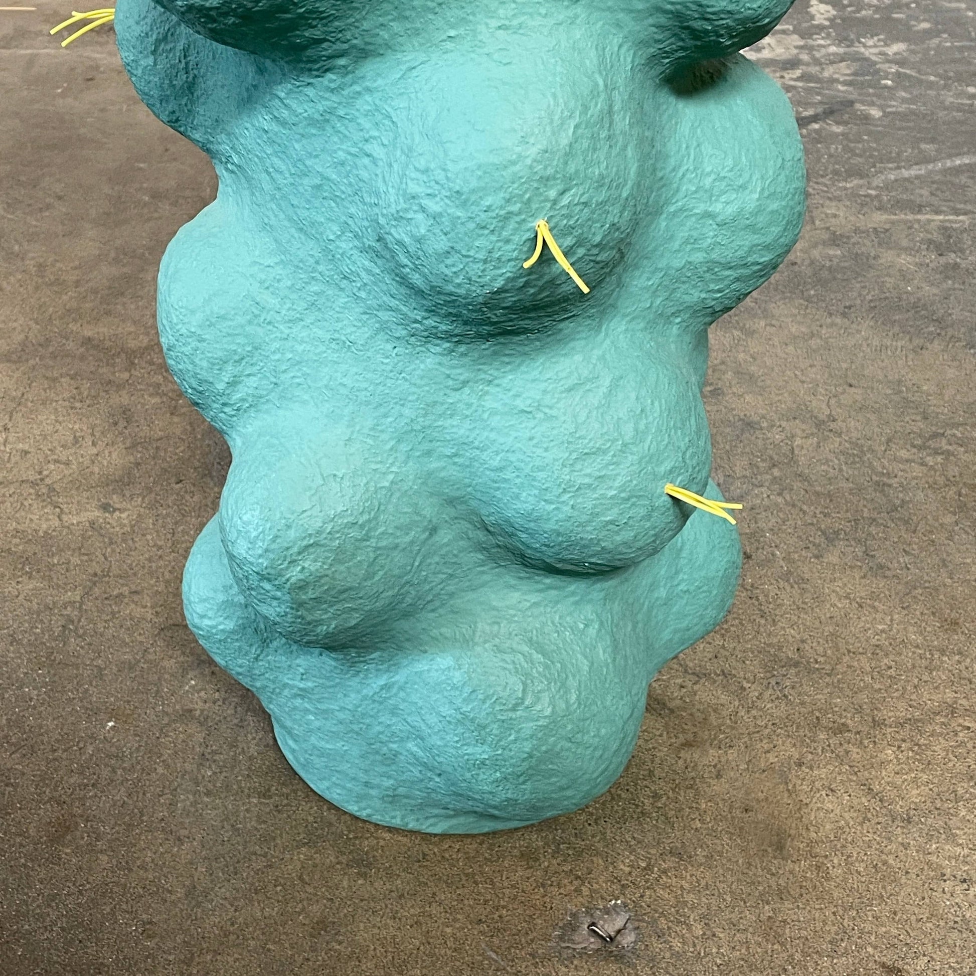 A 3d model of a blue Sculpture: Cloud Tree in Lunar Tide cactus on a white background by CHIAOZZA.