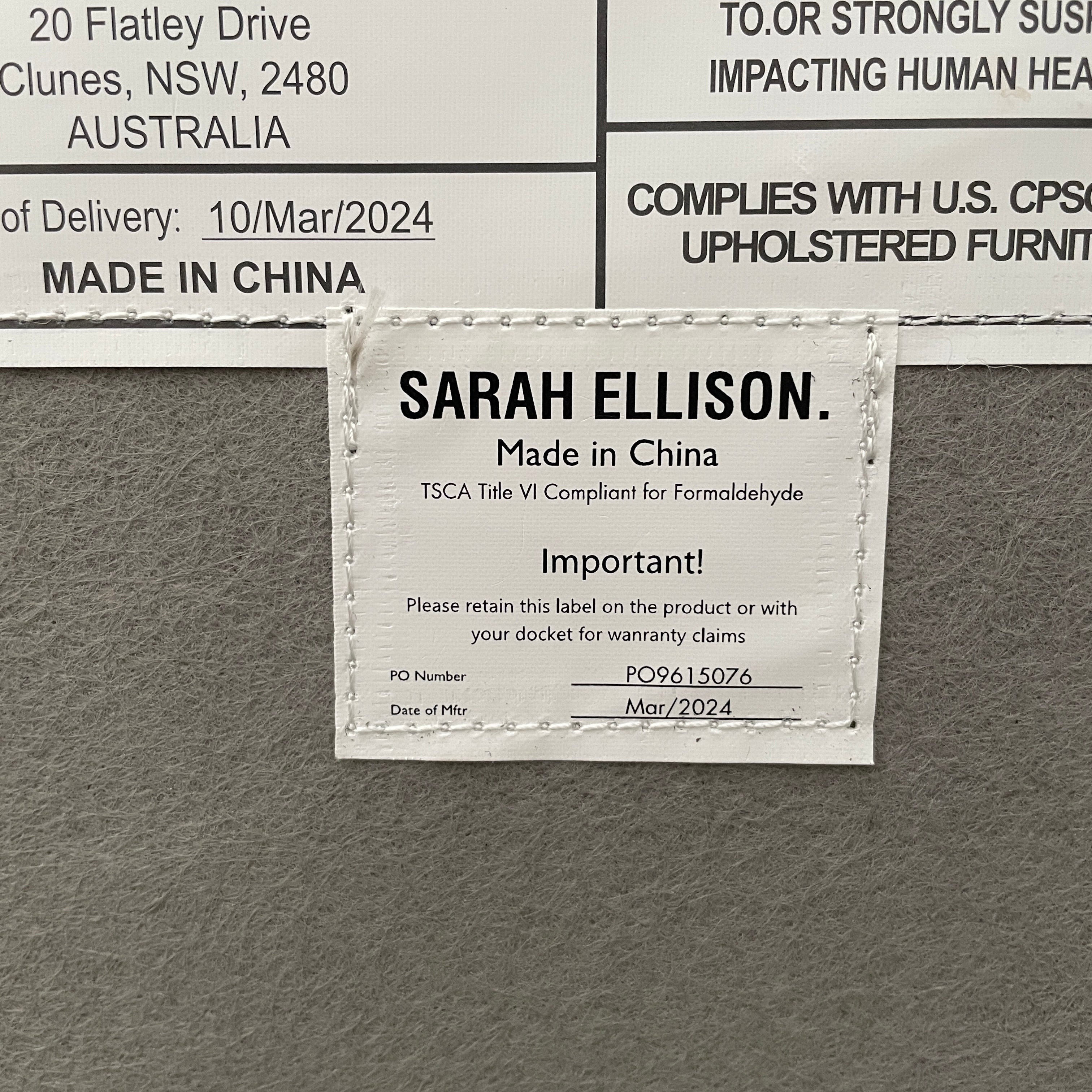 The Ellison Studios Float Sofa is a dark brown sectional from Ellison Studios with velvet upholstery, low profile, channel tufting, and two large cushions for extra comfort.