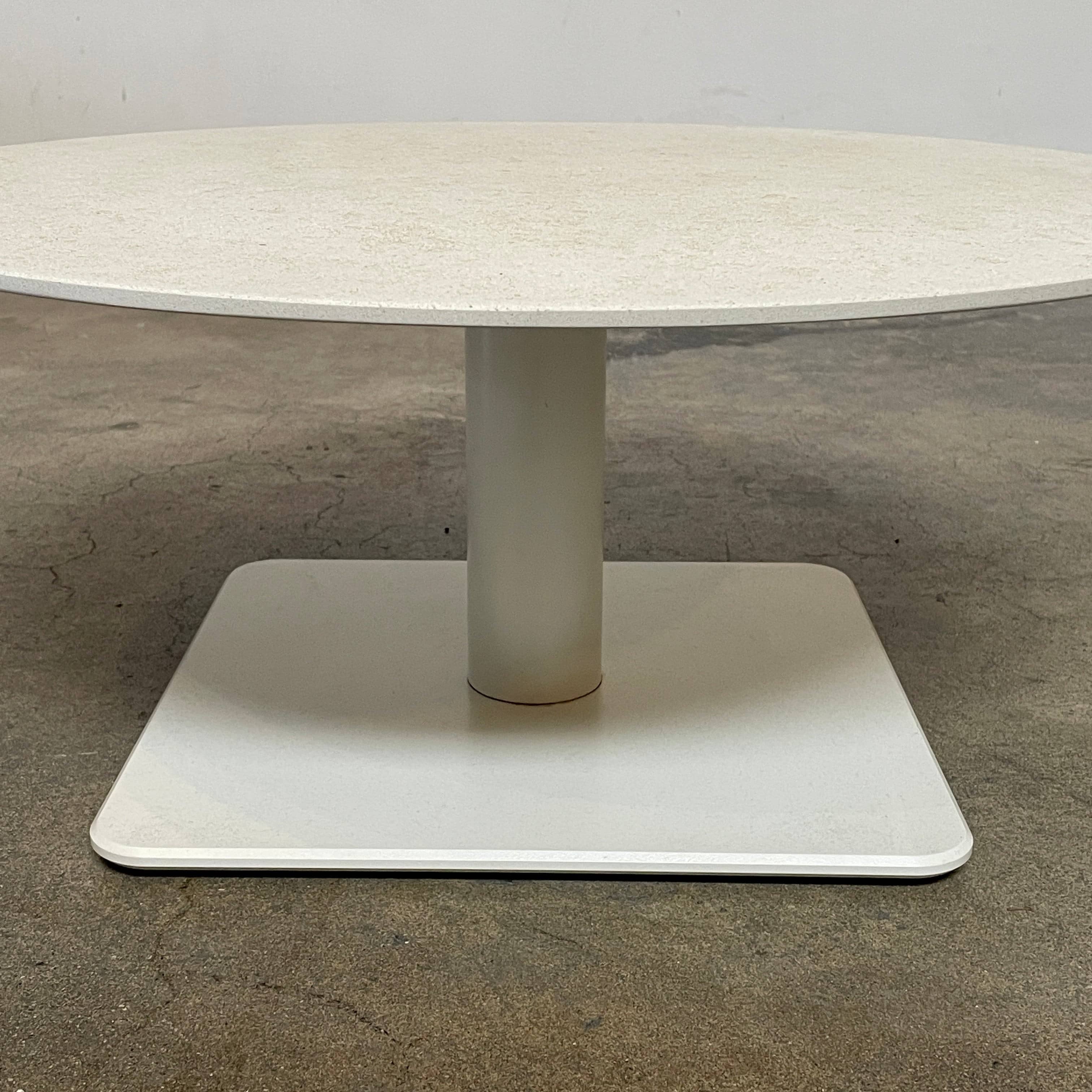 An adjustable-height Paola Lenti Giro Outdoor Side Table for outdoor living, displayed on a white background.