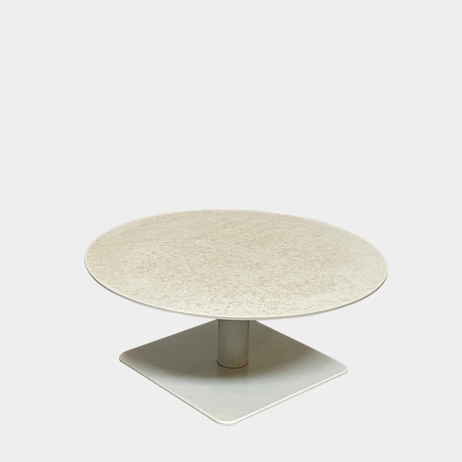 An adjustable-height Paola Lenti Giro Outdoor Side Table for outdoor living, displayed on a white background.