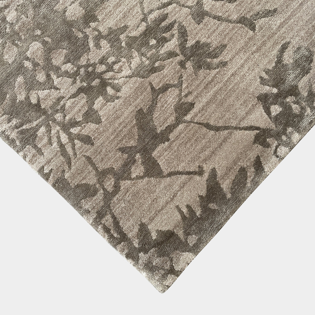 Oak Beige Wool and Silk Rug 9x12, Rugs - Modern Resale