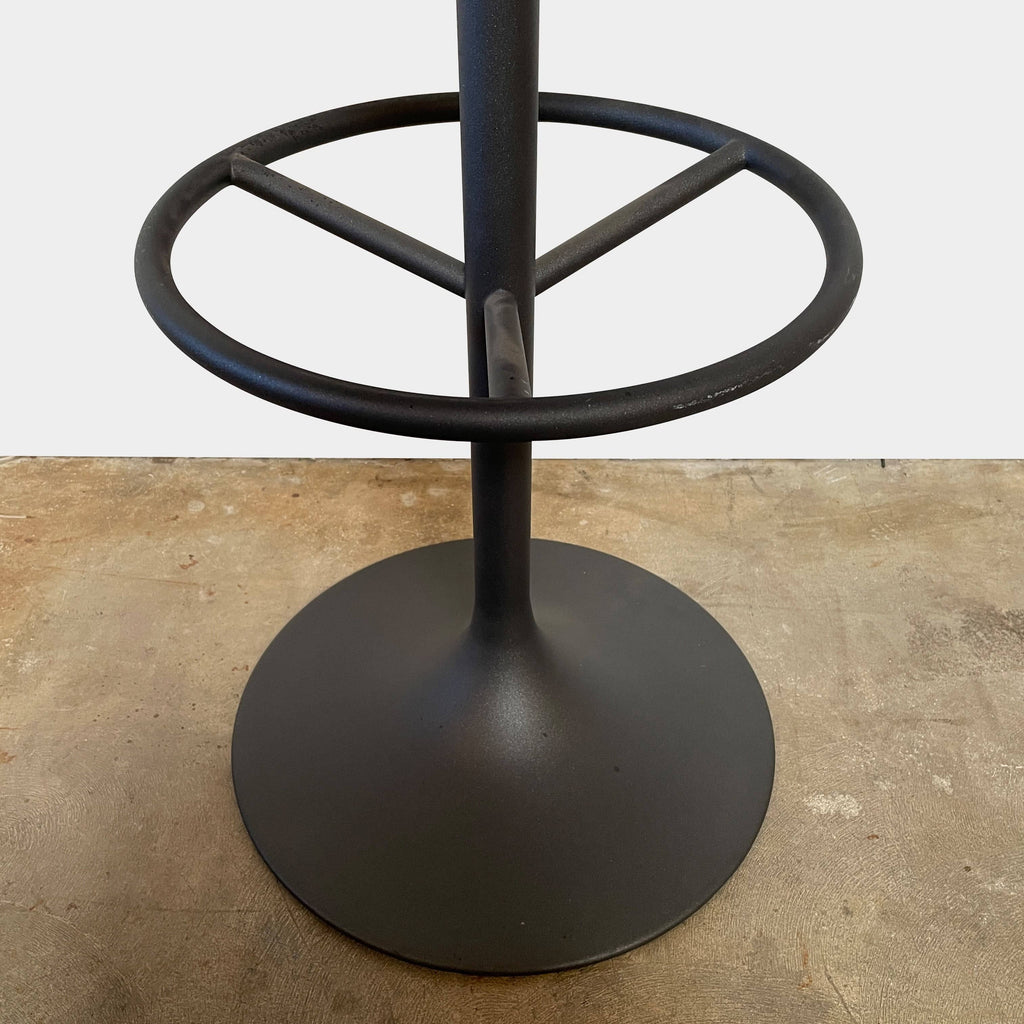 A comfortable Johanson Design Venus Bar Height Stool on a black base.