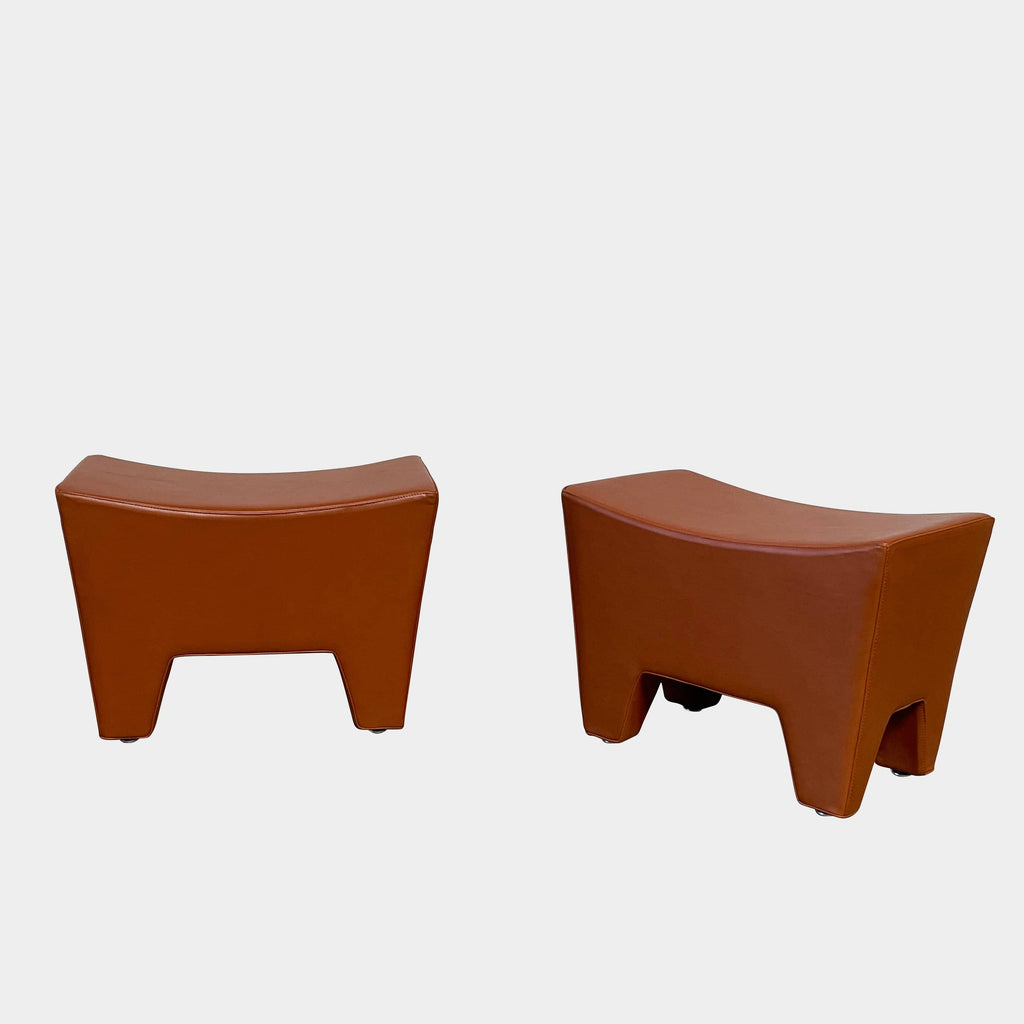 Pluto Leather Footstools, Benches & Ottomans - Modern Resale