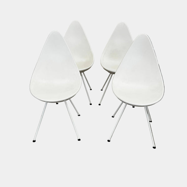 Fritz Hansen Drop Chair Set of 4 | Arne Jacobsen | LA Consignment