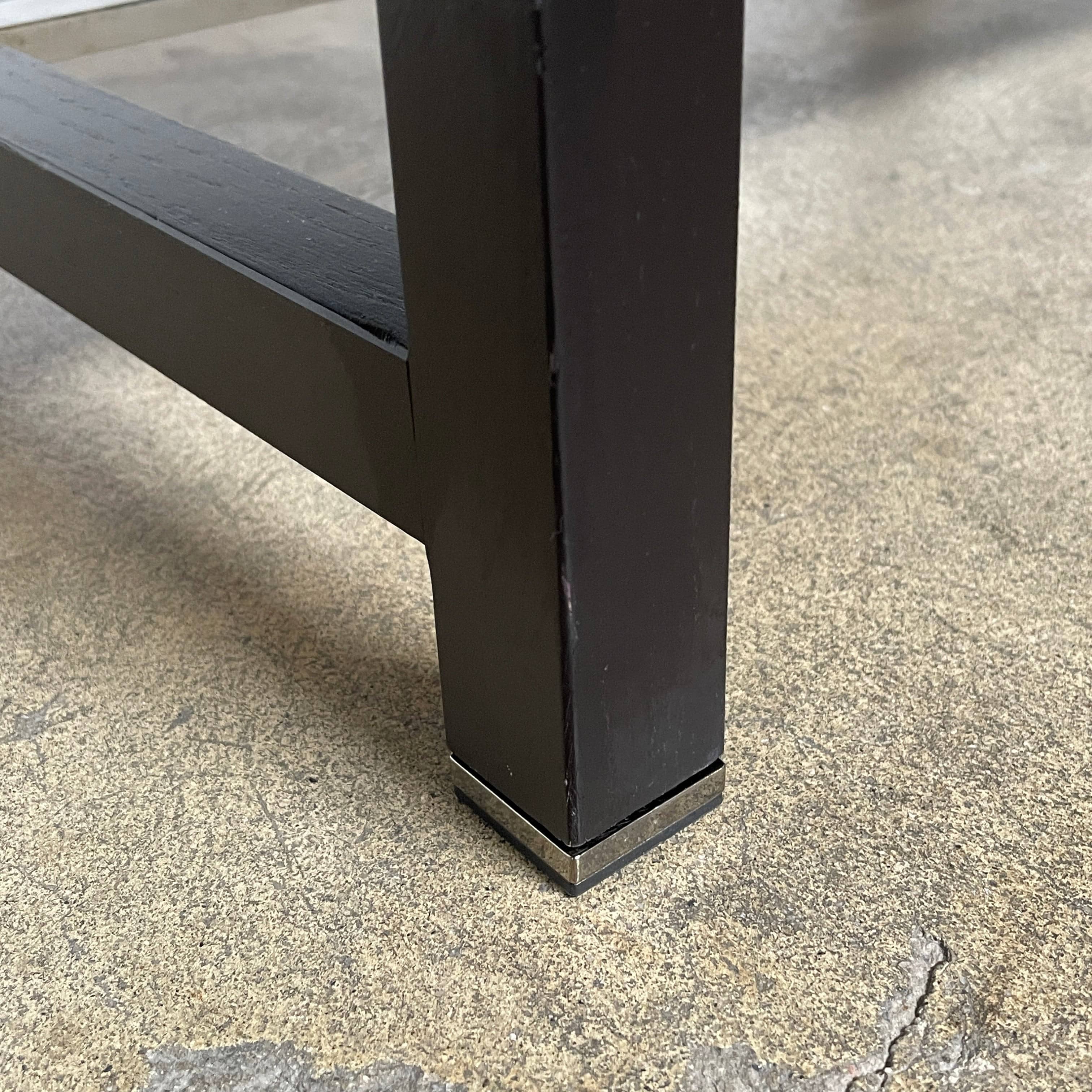 A pair of Minotti Harvey nightstand sets with drawers.