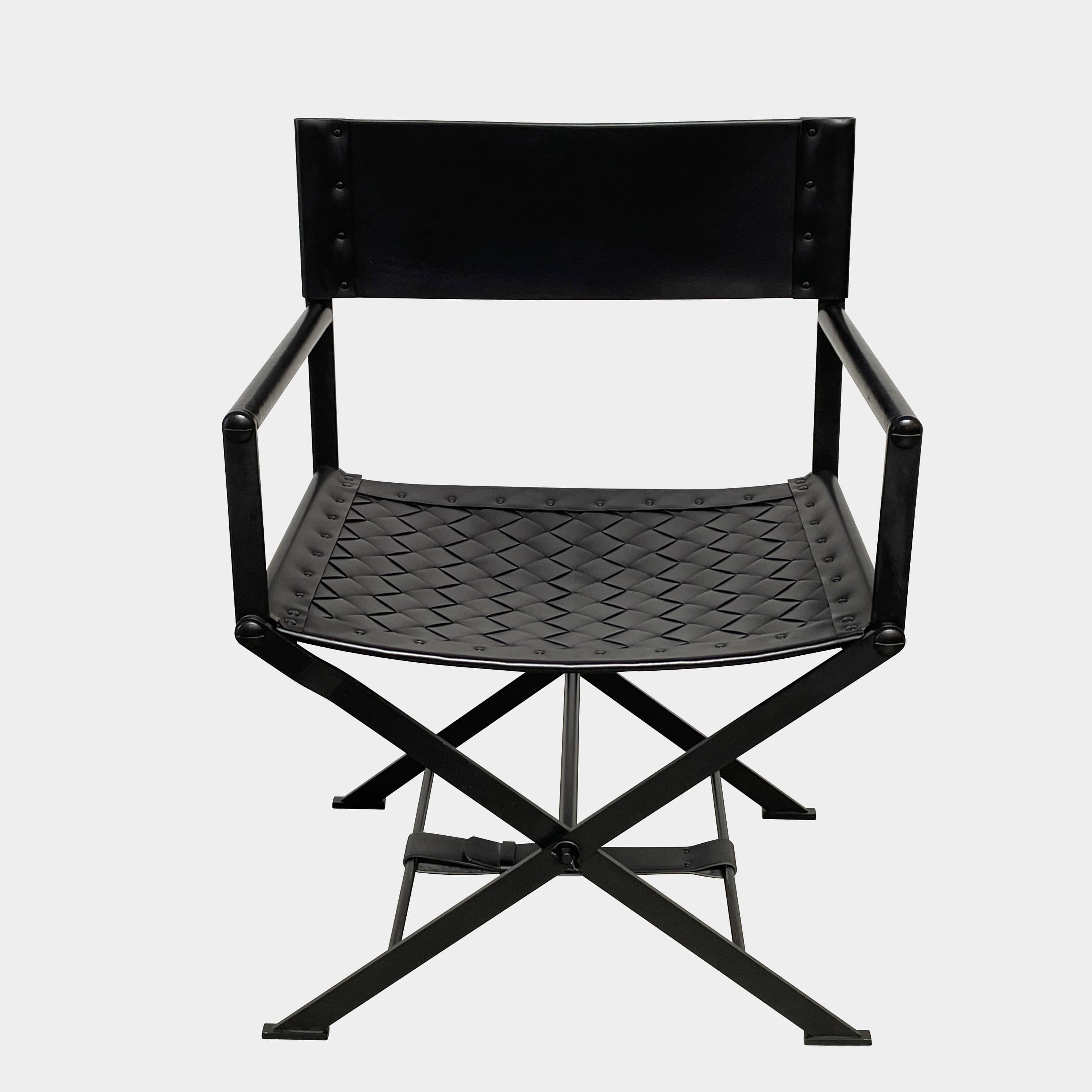 Nero Leather Director's Chair, Work Chairs - Modern Resale