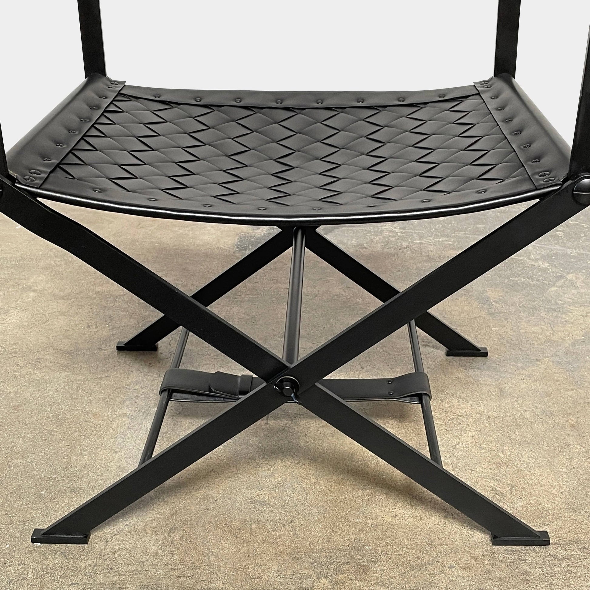 Nero Leather Director's Chair, Work Chairs - Modern Resale