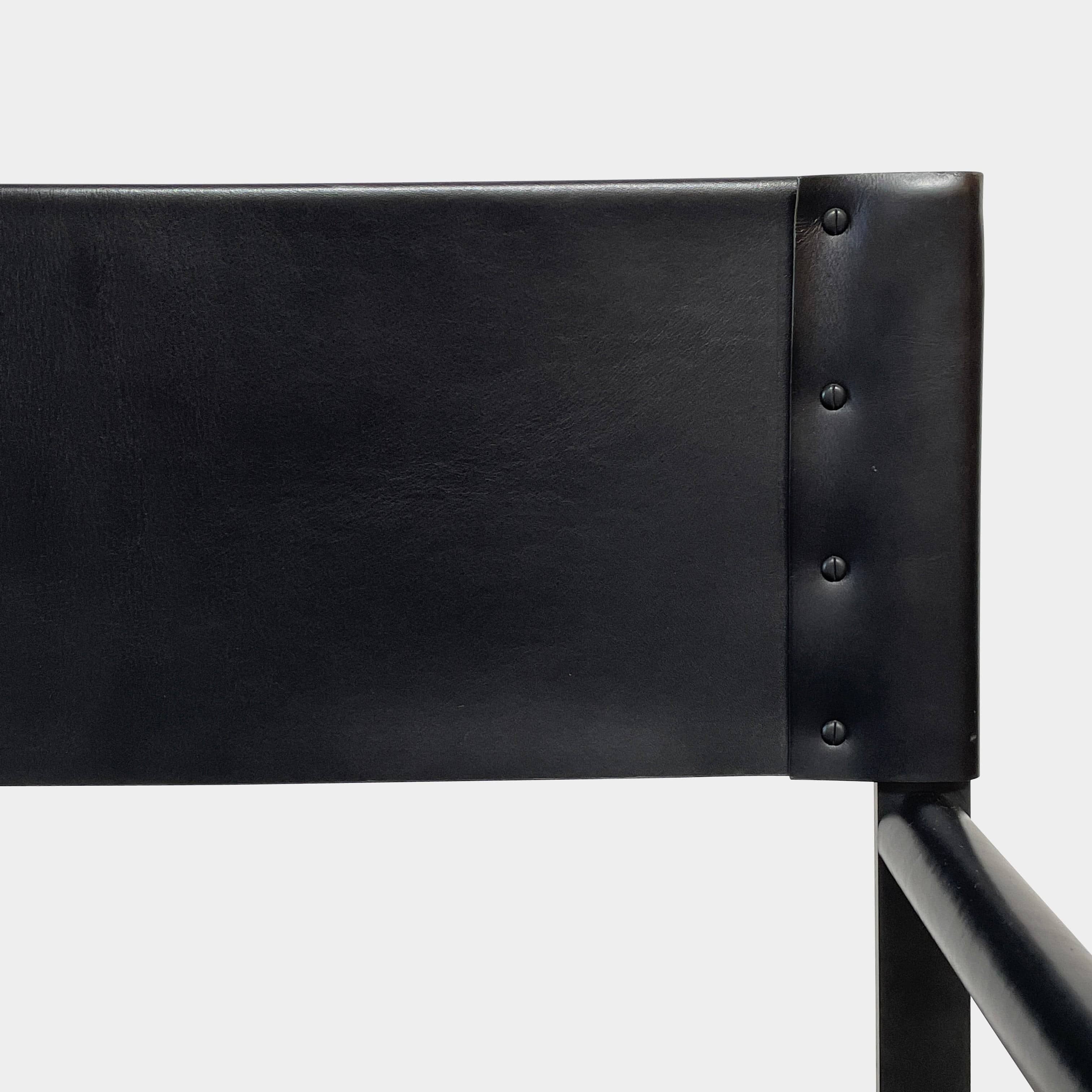 Nero Leather Director's Chair, Work Chairs - Modern Resale