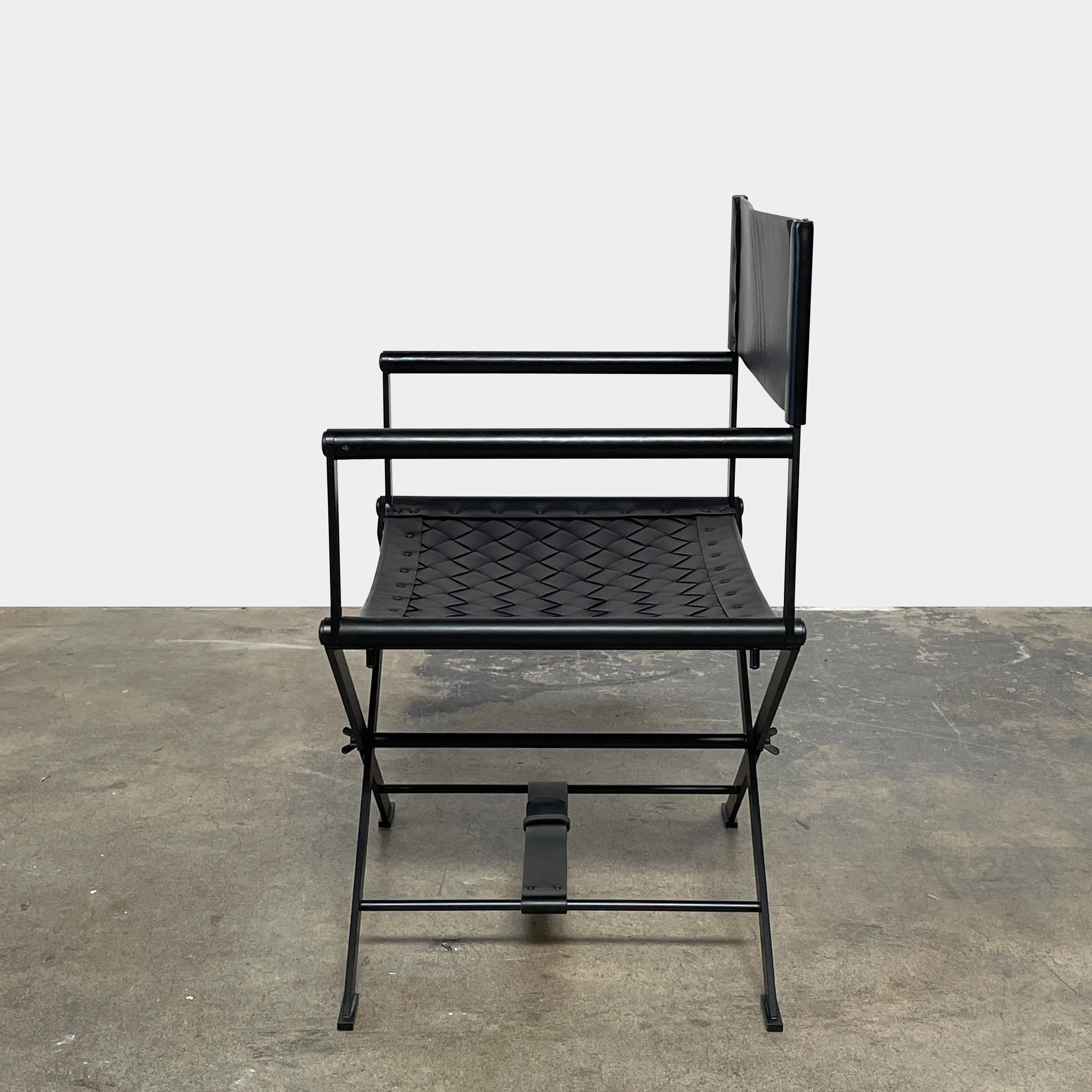 Nero Leather Director's Chair, Work Chairs - Modern Resale