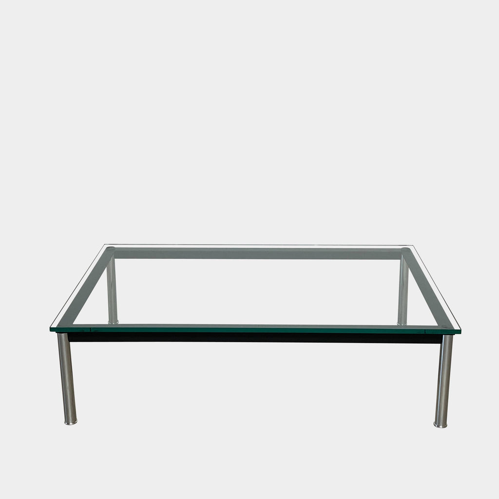 A Cassina LC10-P Low Coffee Table on a white background.