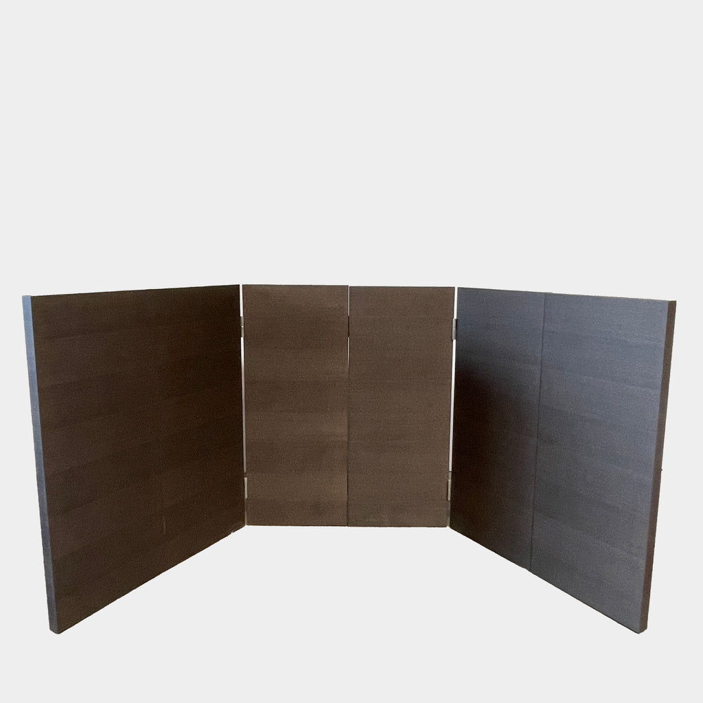 An elegant Maxalto 6 Panel Arke Screen with four panels and metal hinges, displayed against a white background.