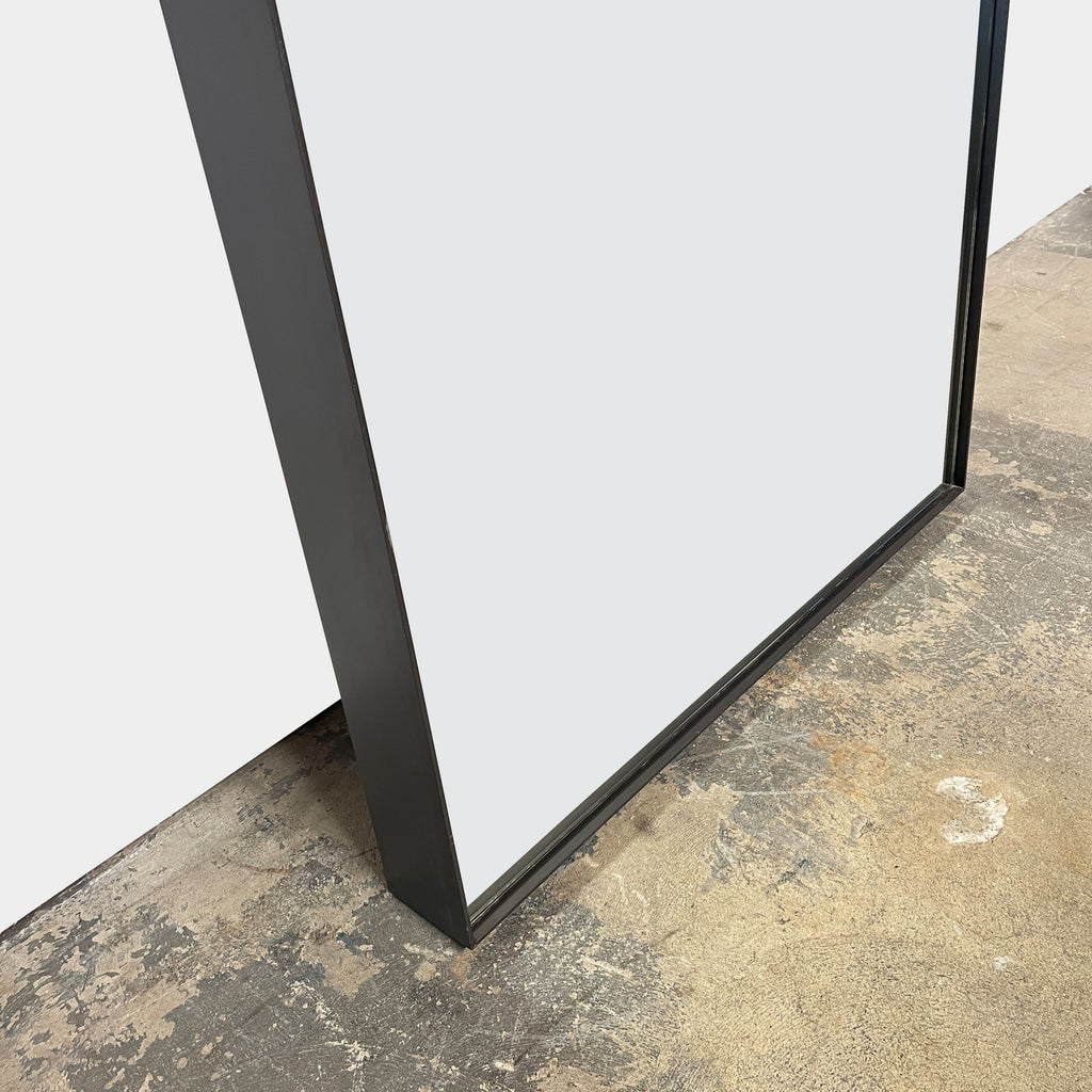 A simple rectangular Croft House Chambers Mirror enclosing a blank, gray space on a white background.