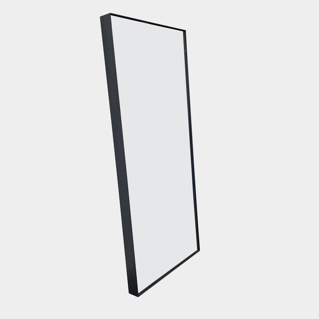 A simple rectangular Croft House Chambers Mirror enclosing a blank, gray space on a white background.